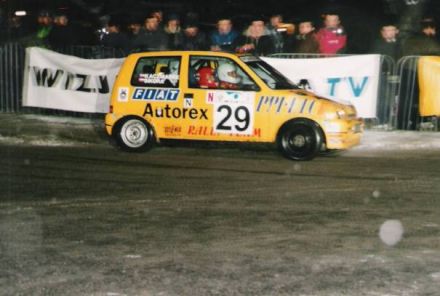 Jacek Sikora i Marek Kaczmarek - Fiat Cinquecento Sporting.